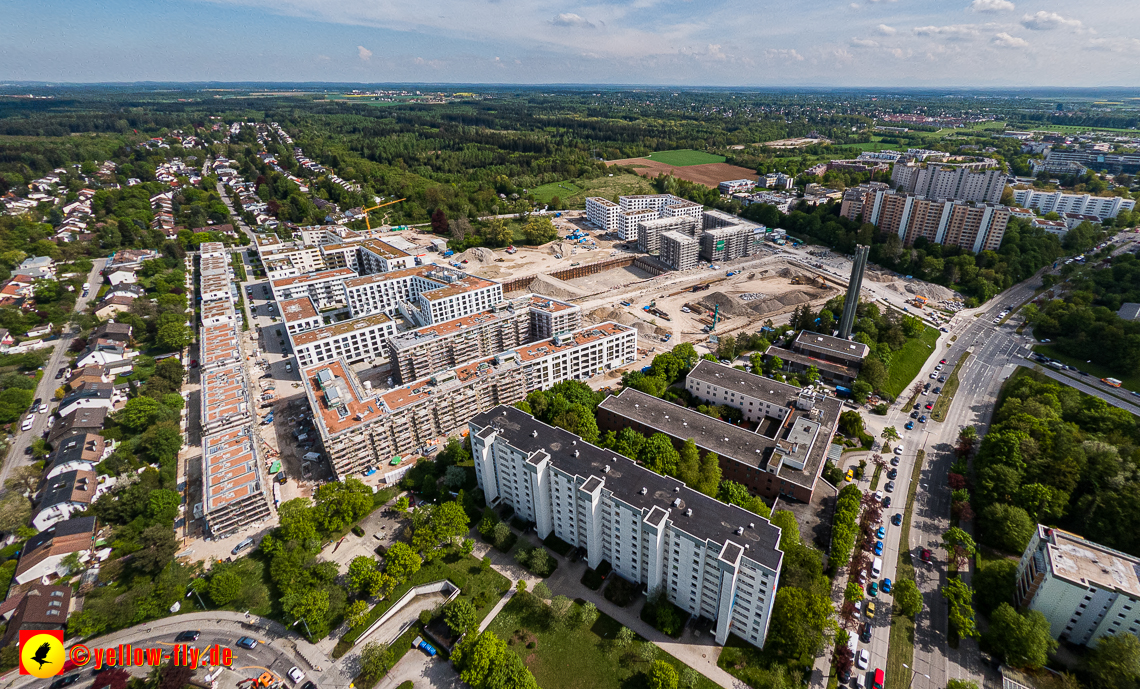 09.05.2023 - Baustelle Alexisquartier und Pandion Verde in Neuperlach